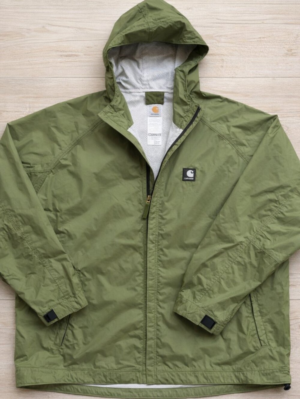 Carhartt Acadia Jacket 2XL Outdoor Workwear Style Hooded Waterproof Rain Jacket